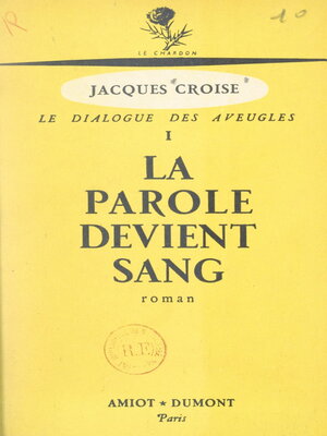 cover image of Le dialogue des aveugles (1)